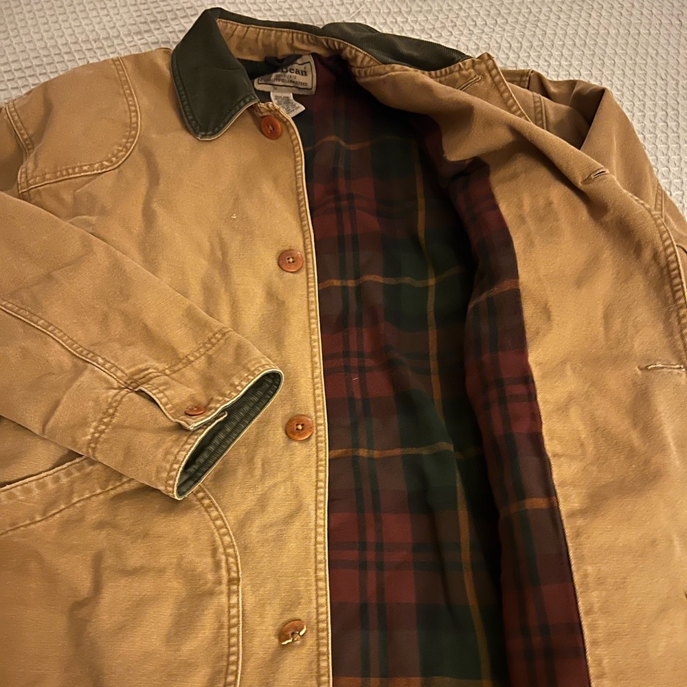 Camel colored ll bean jacket